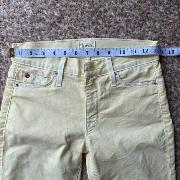 Hudson Nico Super Skinny Midrise Jeans yellow size 24 - Picture 2 of 6